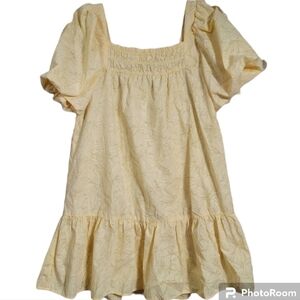 Moon River Yellow Mini Dress